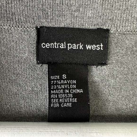 Central Park West western boho Grey tassel open front cardigan size small - Picture 3 of 6
